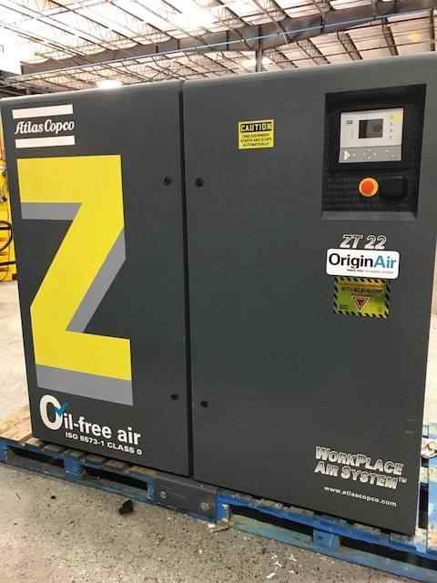 Clean Pure Oil Free Tooth 15-55kw 80.7cfm Compressor for Atlas Copco ZT22-10 Sriees Air Compressor