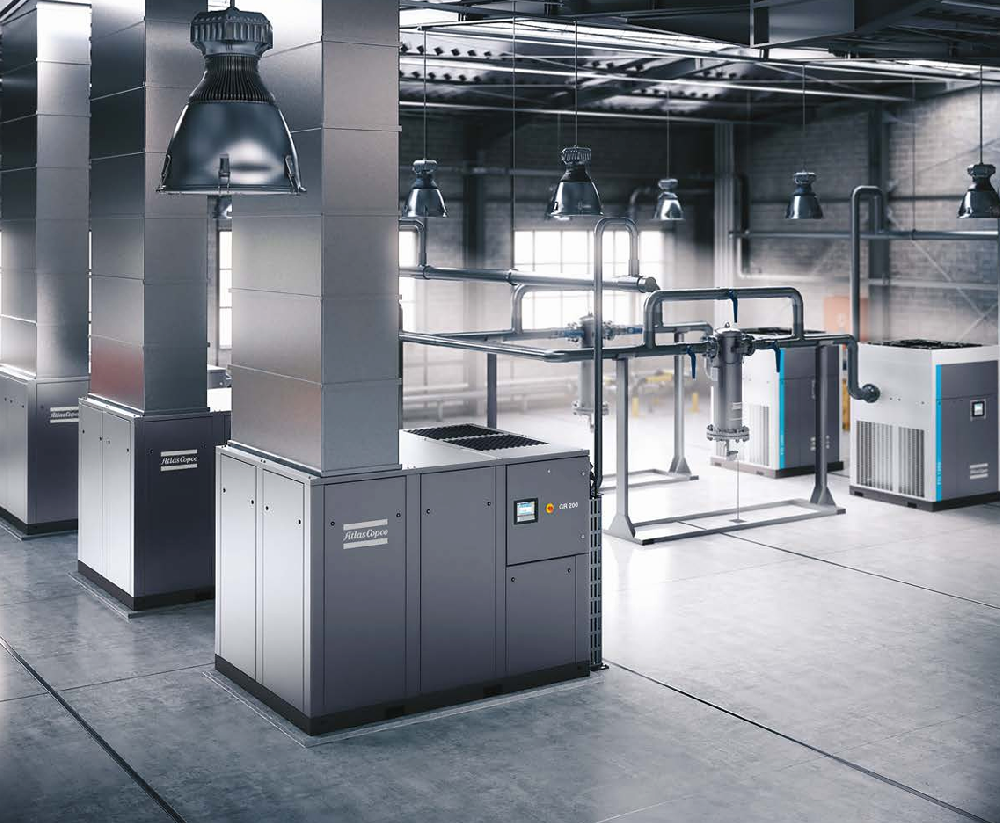 High-pressure oil-injected rotary screw compressors GR 110-200 (FF) up to 20 bar(e) / 290 psig