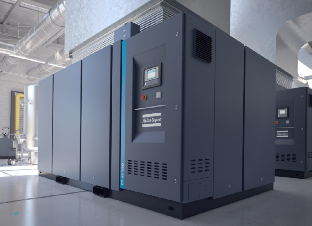 High Pressure air- cooled compressors ZP Series (170-835 m³/h, 110-490 cfm)