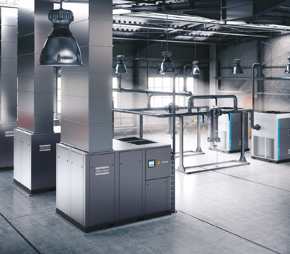 High-pressure oil-injected rotary screw compressors GR 110-200 (FF) up to 20 bar(e) / 290 psig