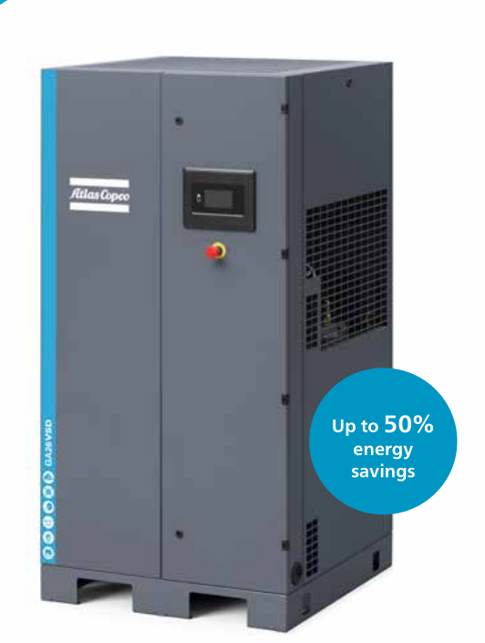 Oil-injected rotary screw compressors Variable Speed Drive technology GA 22-45 VSD
